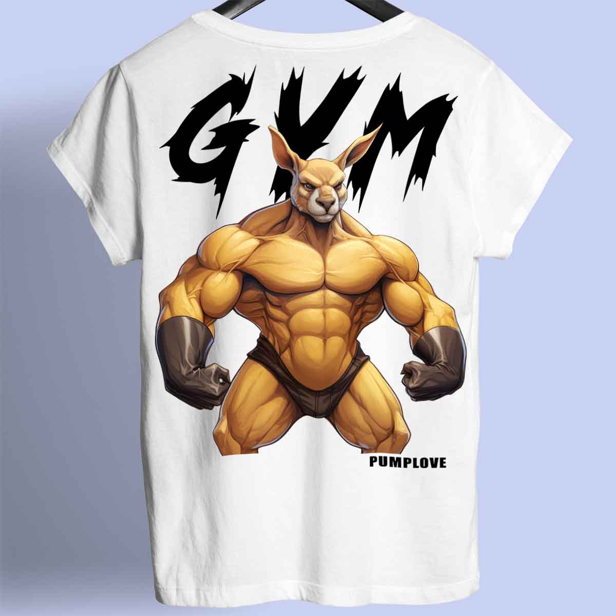 Gym Kangourou - T-Shirt Premium Unisexe Backprint