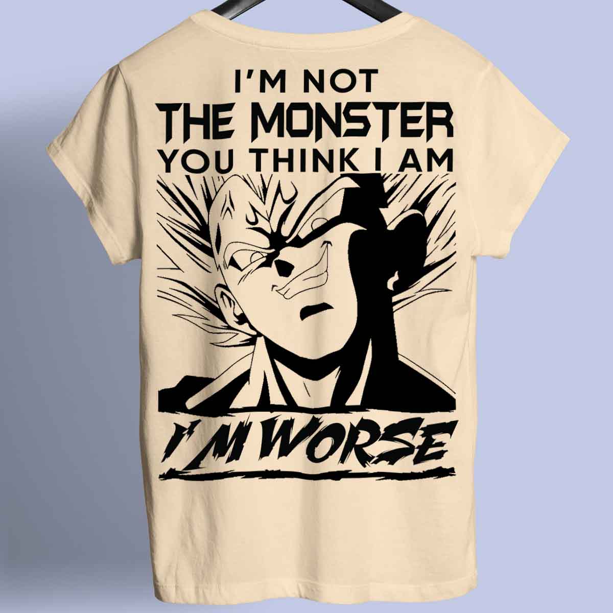 Monstre - T-Shirt Premium Unisexe Backprint