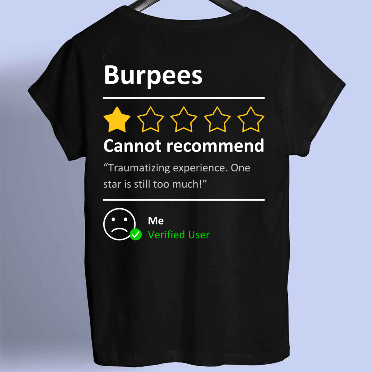 Burpees Review - Chemise Premium Unisexe Impression Frontale