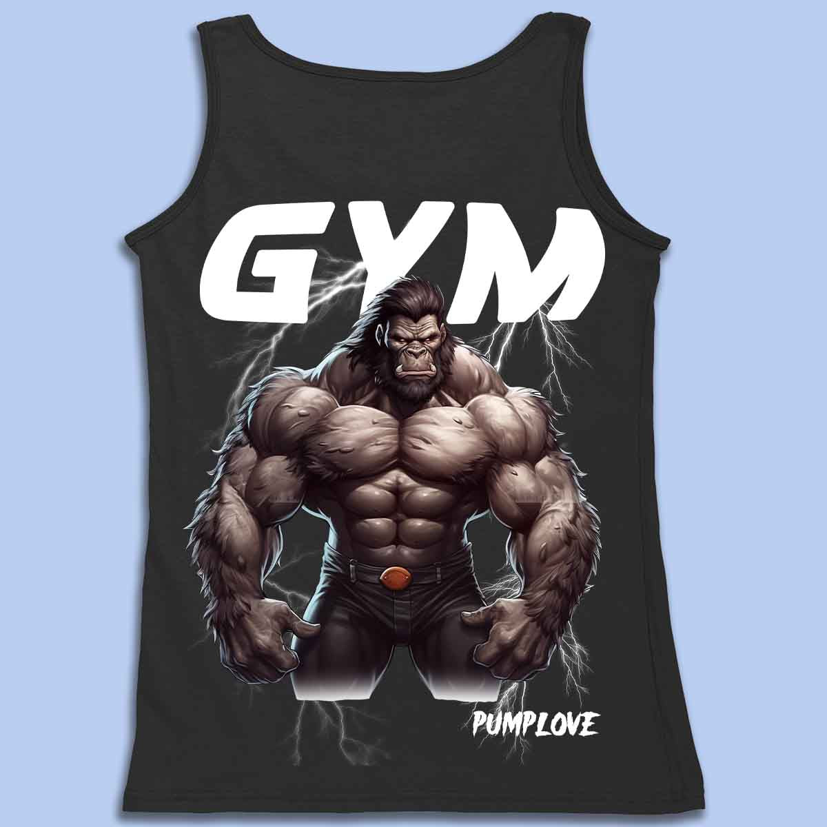 Gym Gorilla - Premium Tank Top Unisex Back Print