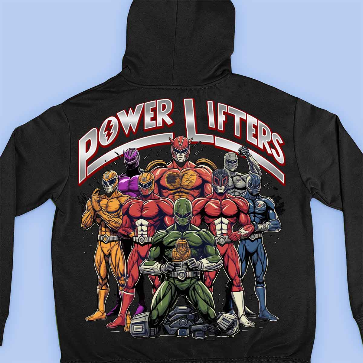 Power Lifters - Sweat à capuche premium Unisex Backprint