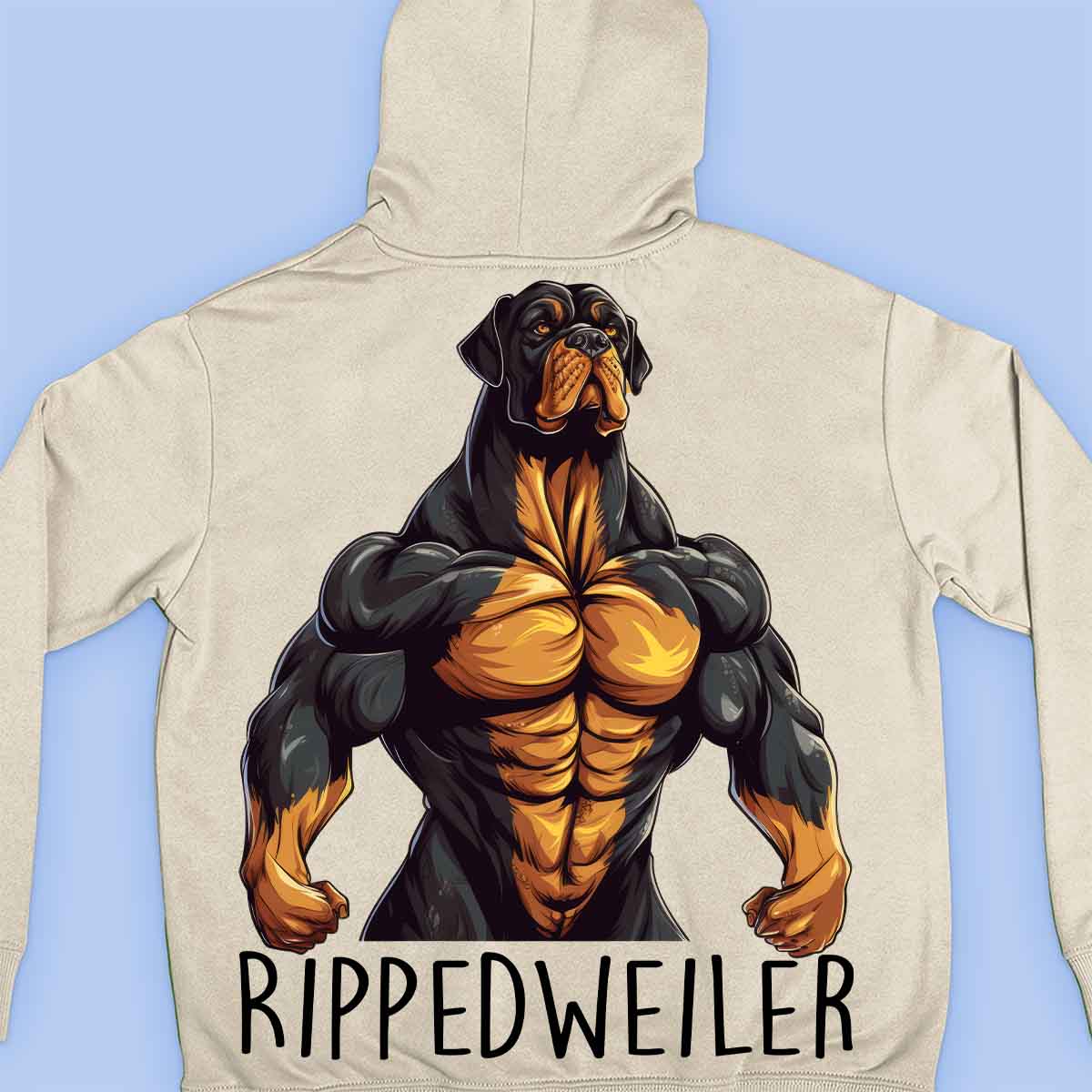 Rippedweiler - Sweat à capuche Premium Unisex Backprint