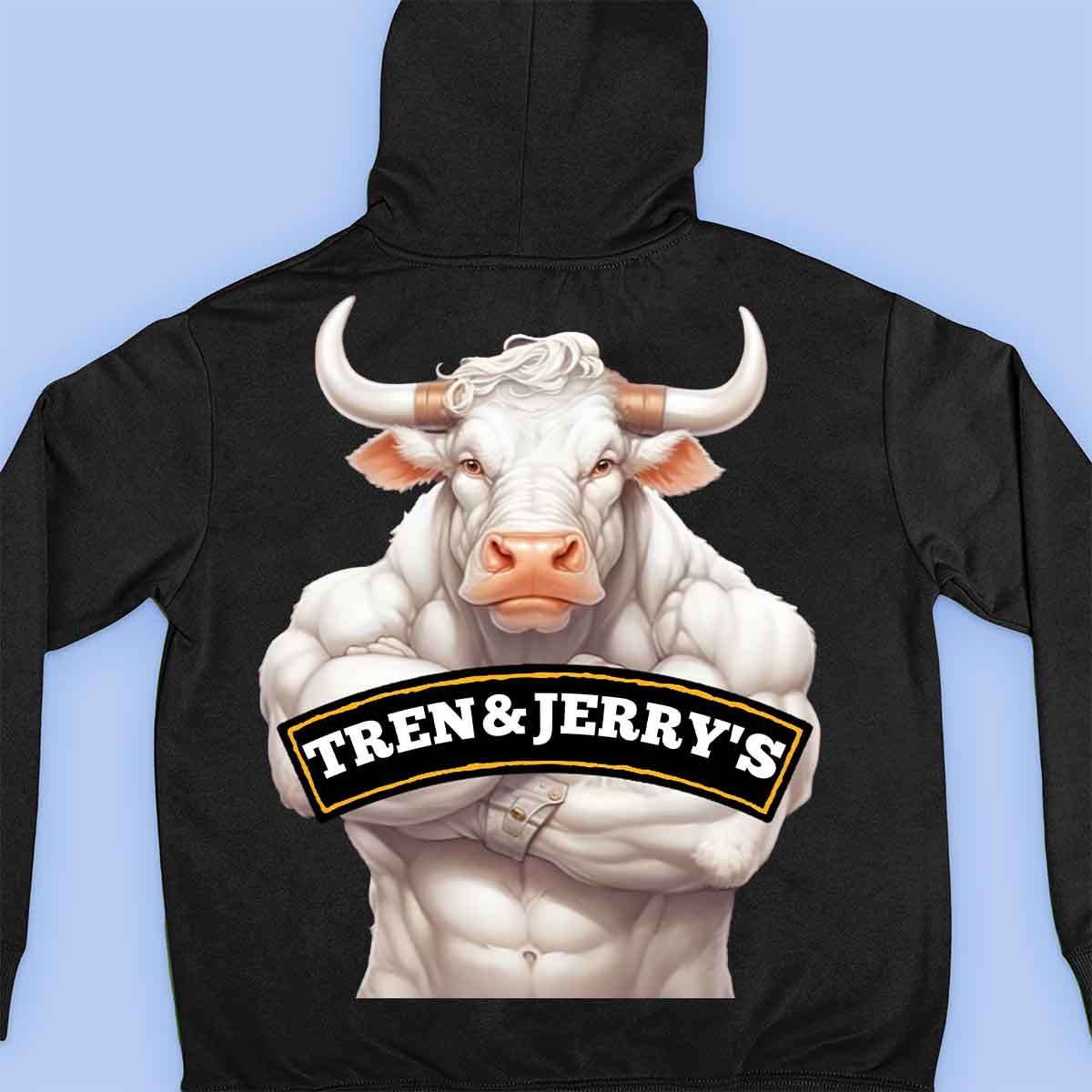 Tren&Jerry's - Sweat à capuche Premium Unisex Backprint