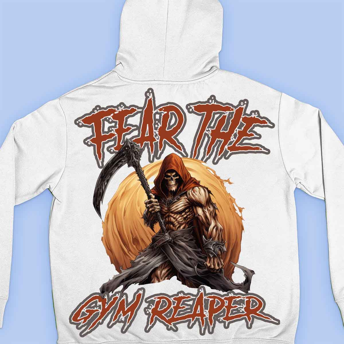 Gym Reaper - Sweat à capuche premium unisexe Backprint