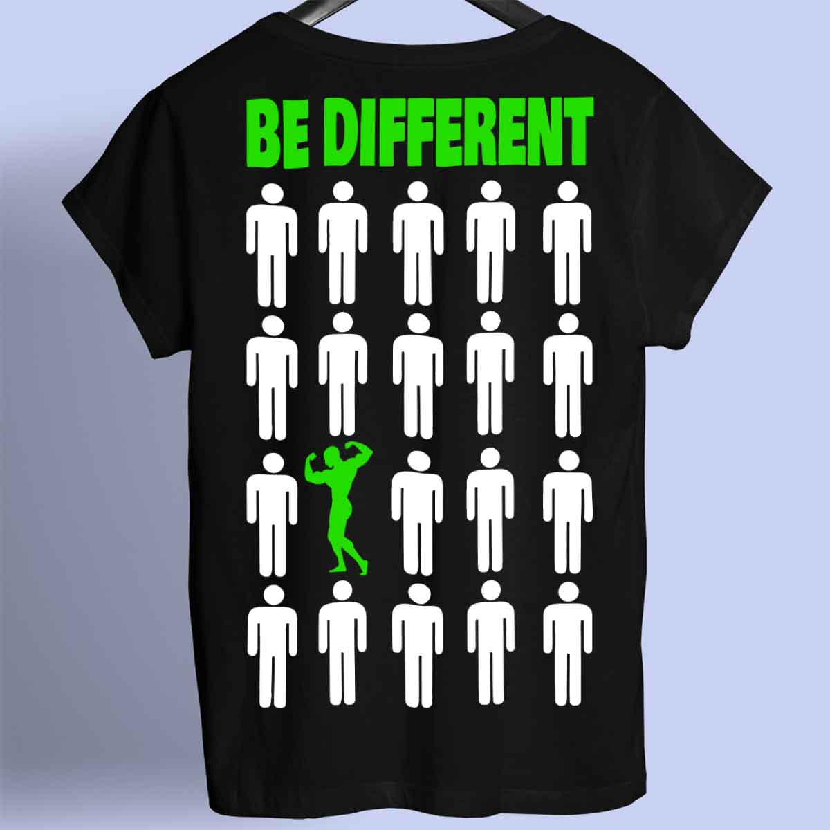 Be Different - Premium Shirt Unisex Back Print