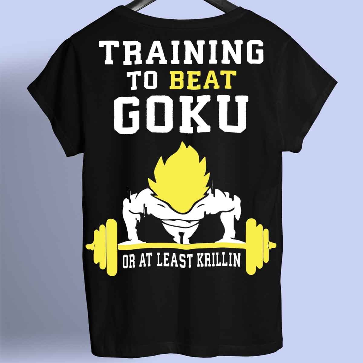 Battre Goku - T-shirt premium unisexe Backprint