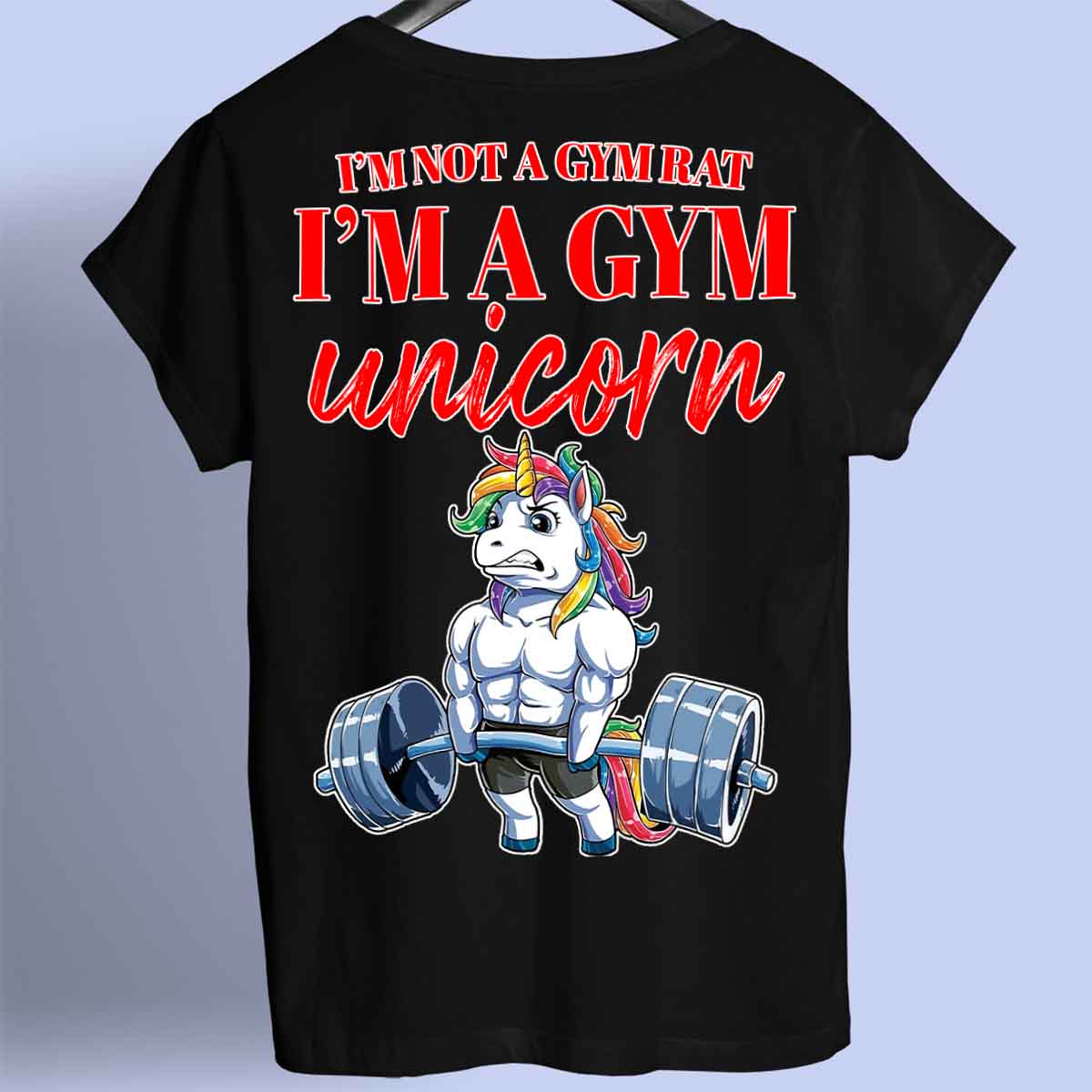 Gym Unicorn - Chemise Premium Unisexe Backprint