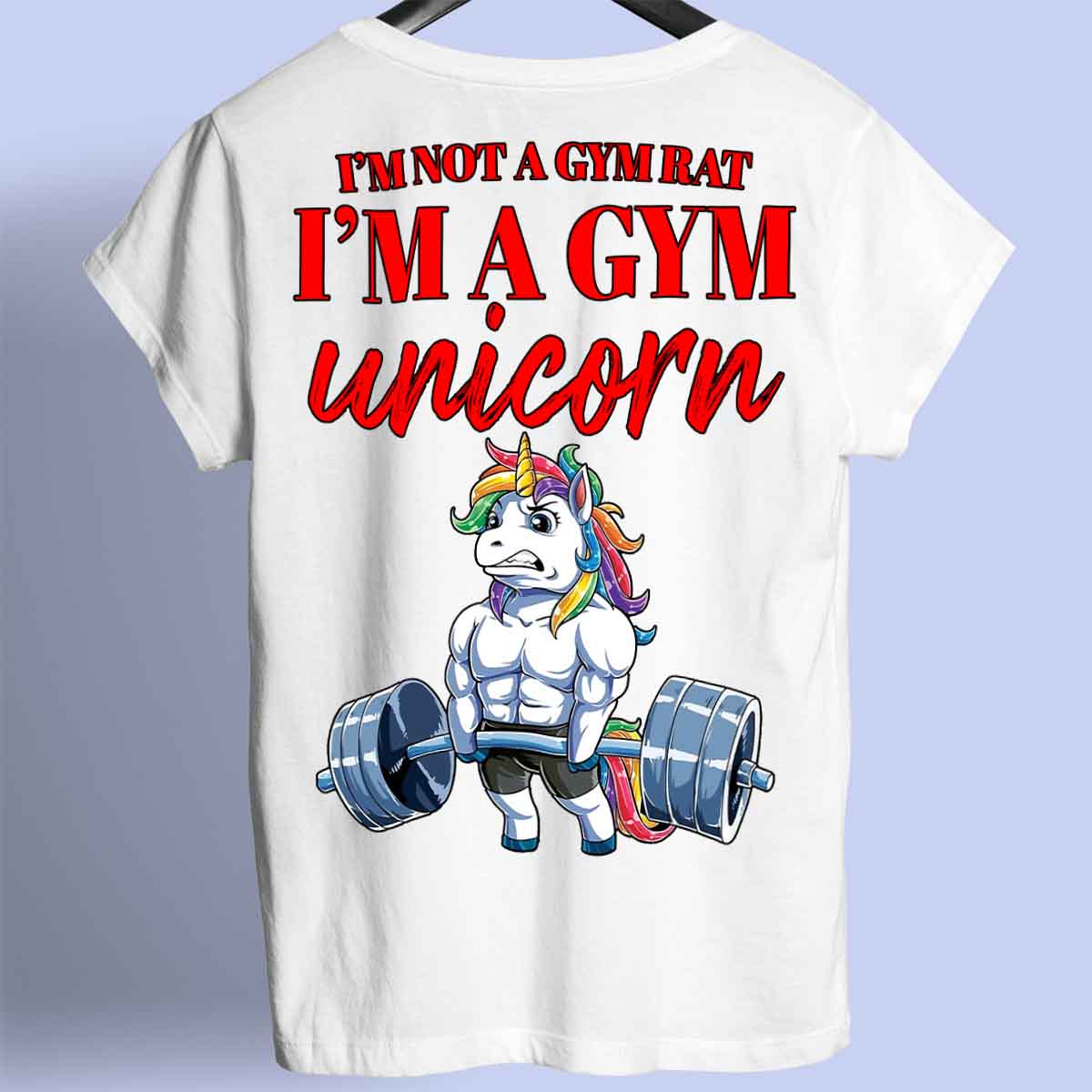 Gym Unicorn - Chemise Premium Unisexe Backprint