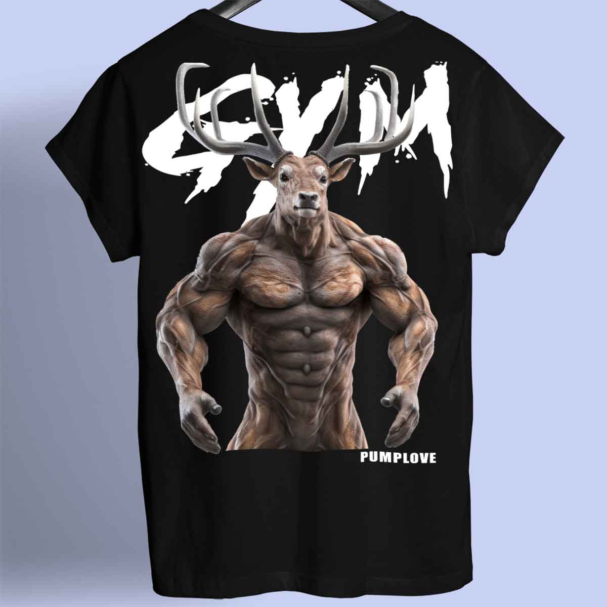 Gym Deer - Premium T-Shirt Unisex Backprint