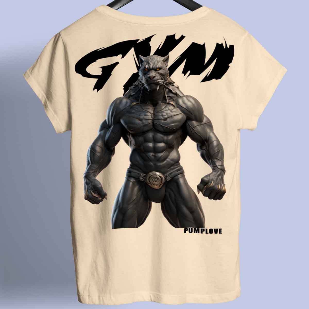 Gym Panther - Premium T-Shirt Unisex Backprint