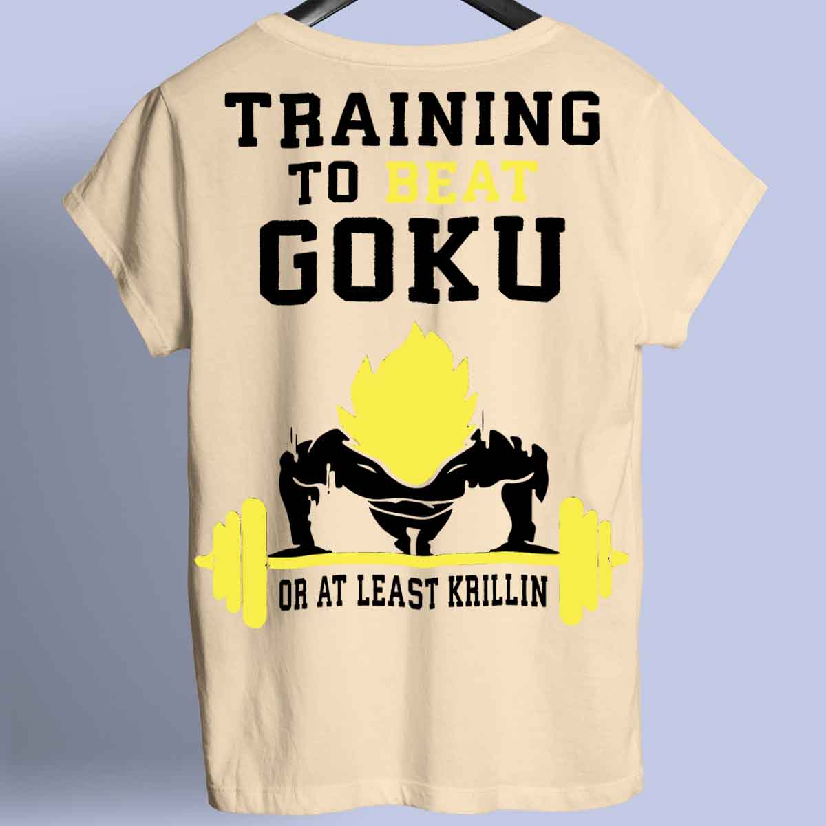 Battre Goku - T-shirt premium unisexe Backprint