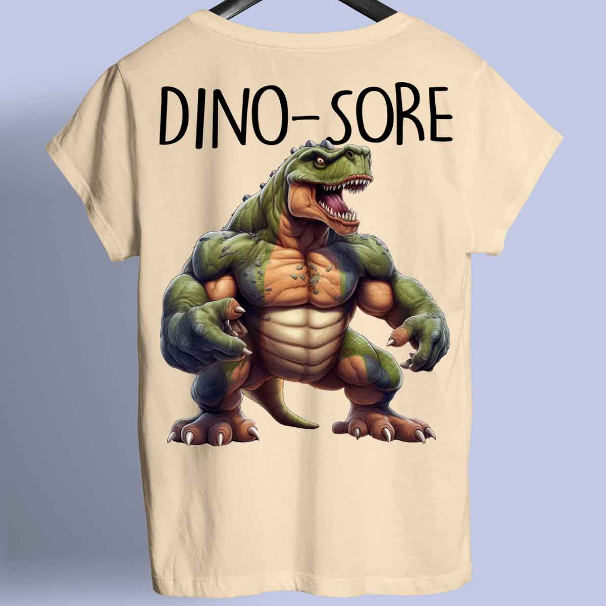 Dino-Sore - T-Shirt Premium Unisexe Backprint