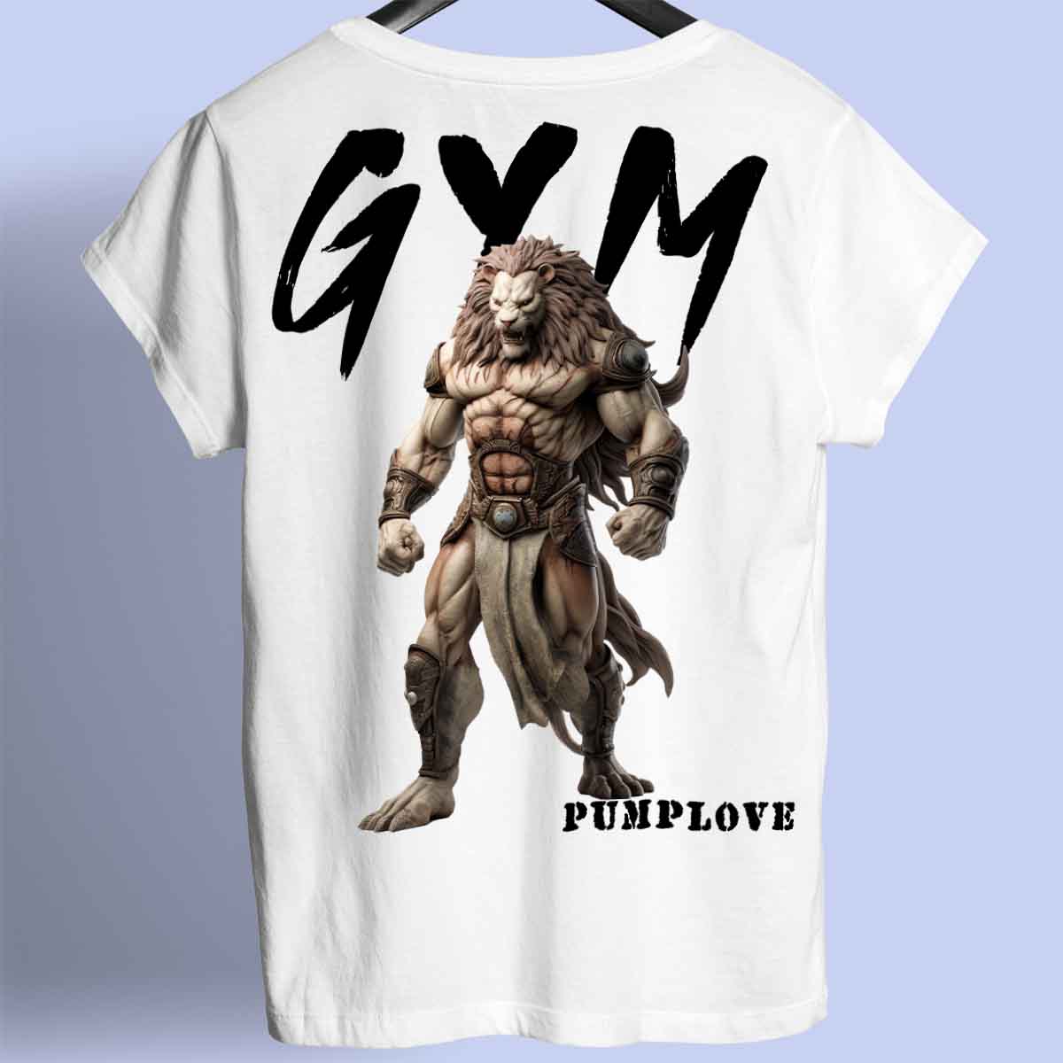 Gym Lion - Chemise Premium Unisexe Backprint