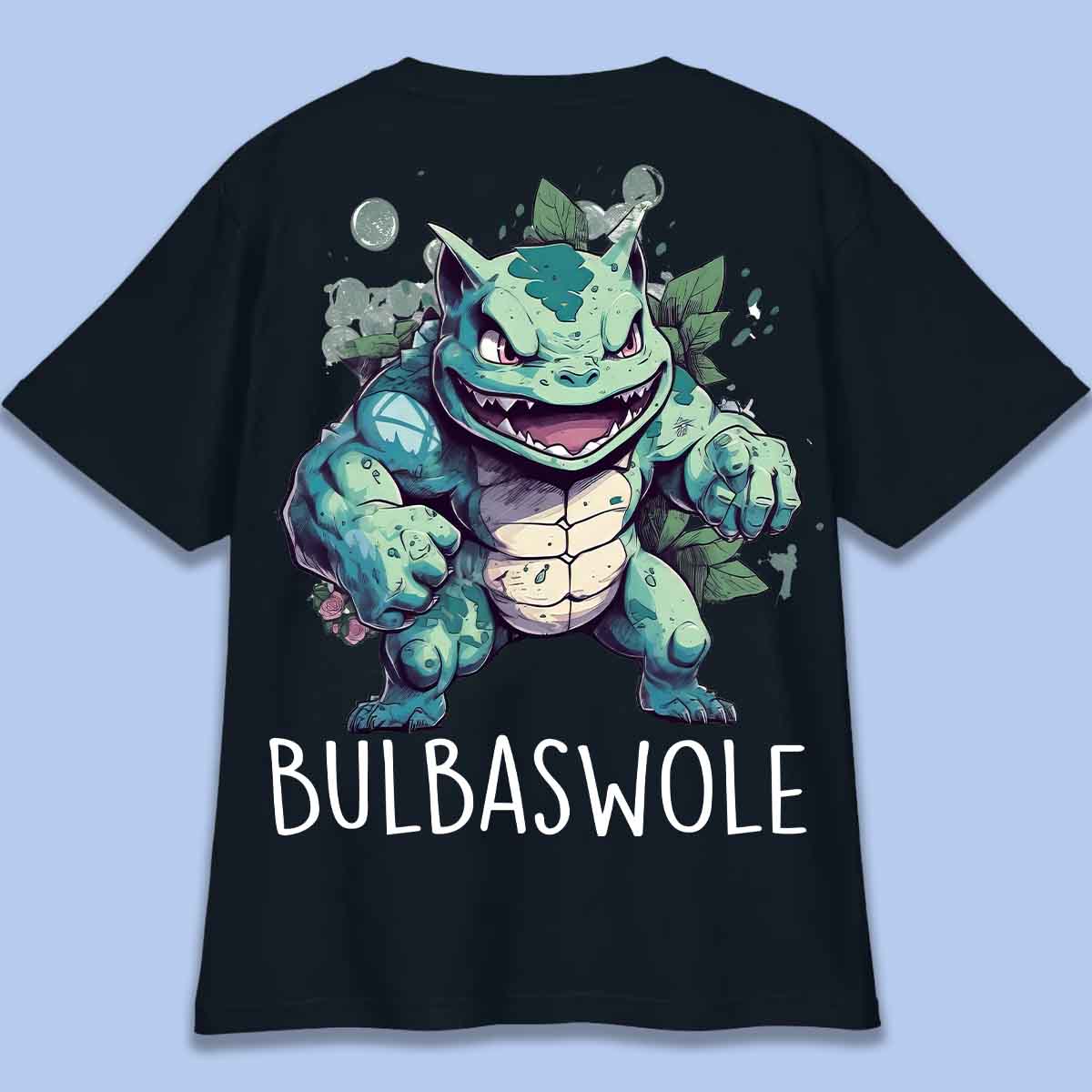 Bulbaswole - T-Shirt Oversize Unisexe Backprint