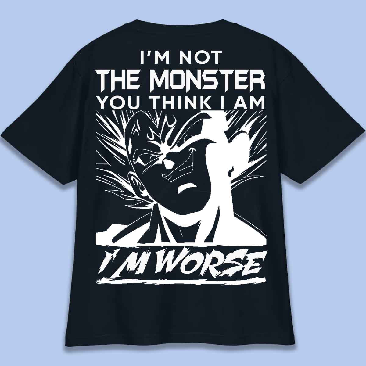 Monstre - T-Shirt Oversize Unisex Backprint