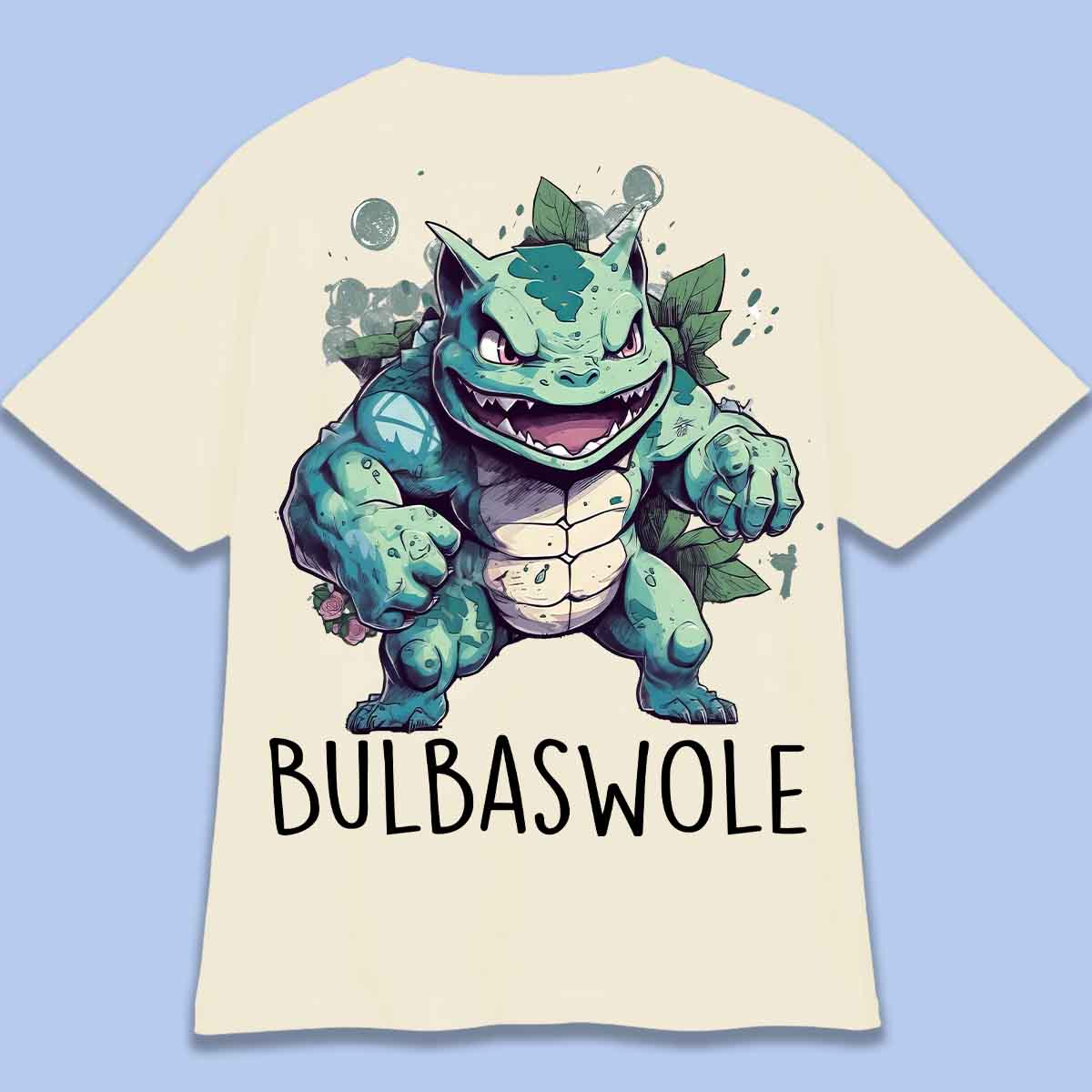 Bulbaswole - T-Shirt Oversize Unisexe Backprint